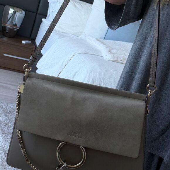 Chloe Leather and Suede Shoulder or Crossbody Handbag - Picture 15 of 15